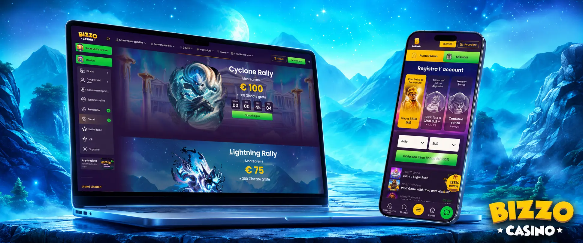 Pagamenti e valute di Bizzo Casino