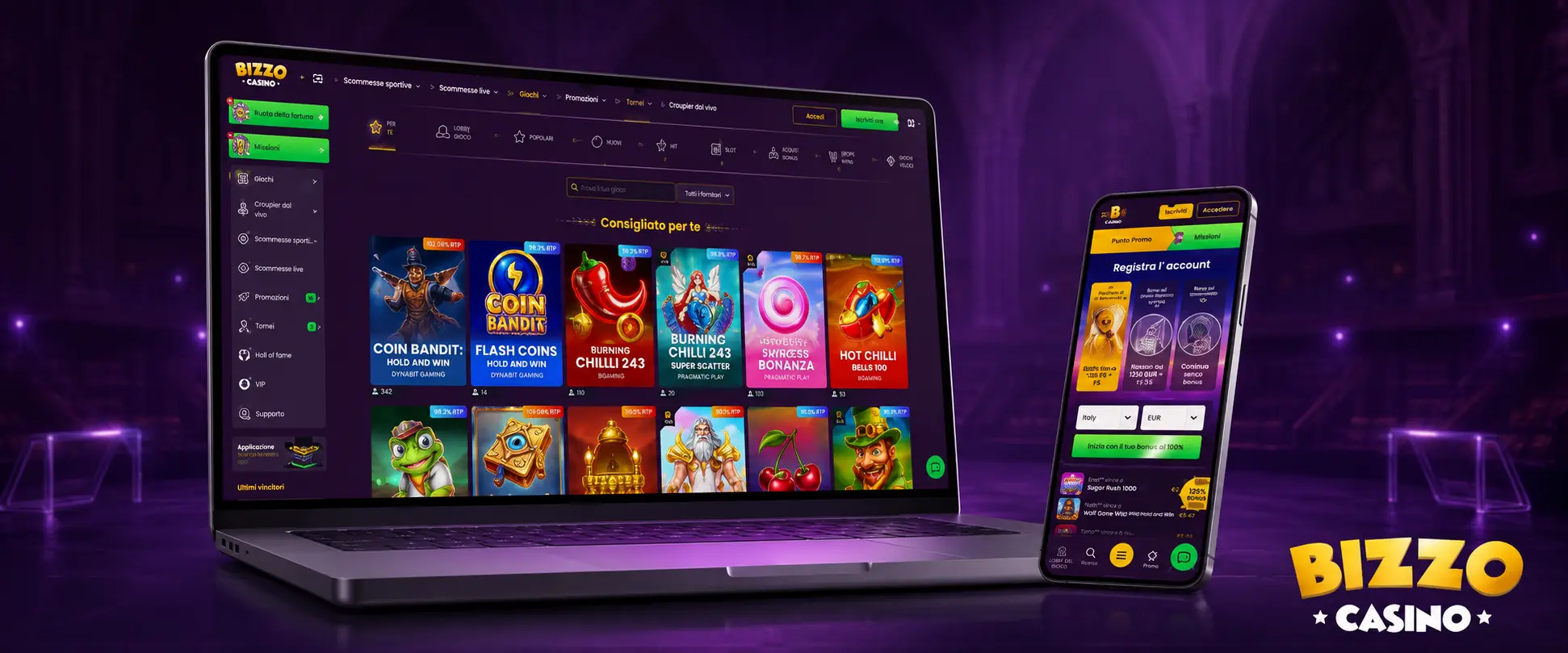Cosa può risolvere Bizzo Casino